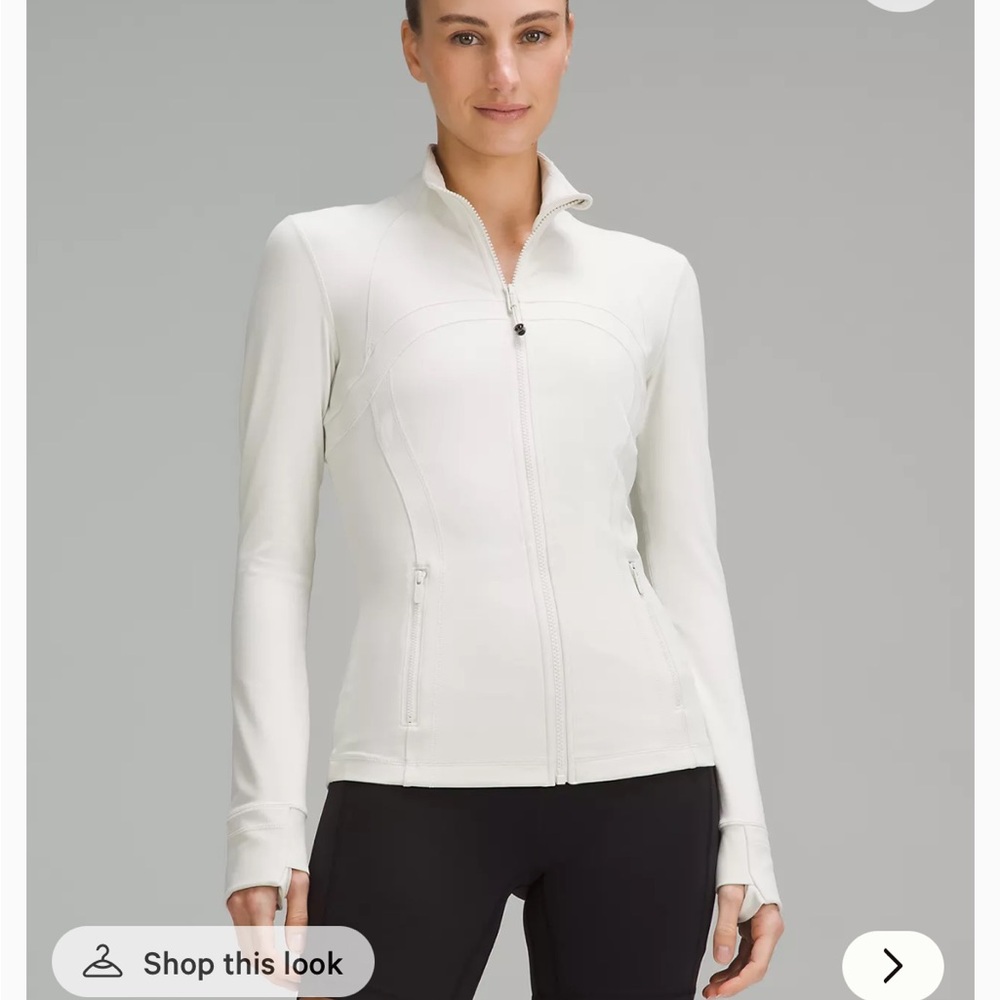 Lululemon White Define Jacket